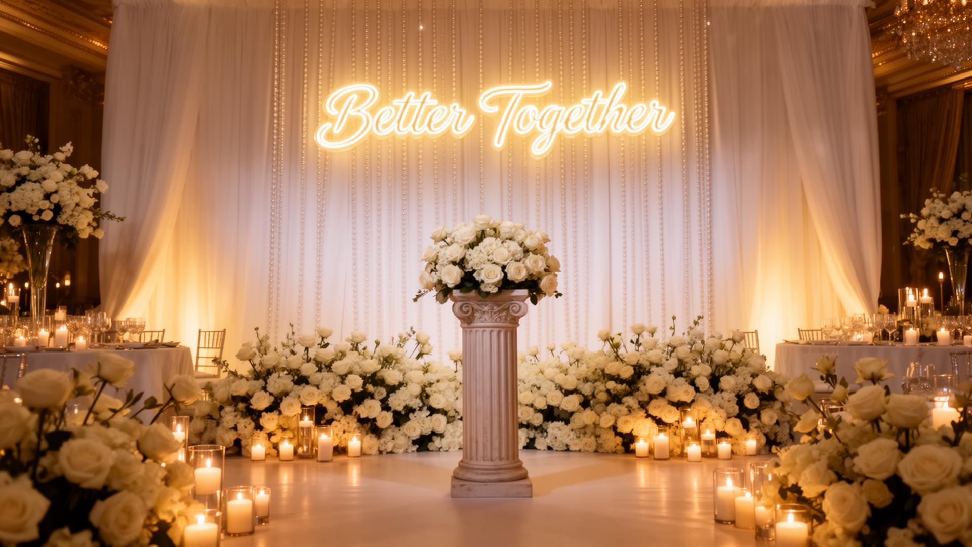 Luxury wedding decor